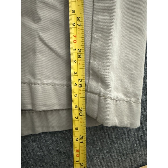 Harbor Bay Cargo Pants Mens 1X/32 Khaki Continuous Comfort Waistband Small Stain - Picture 6 of 14